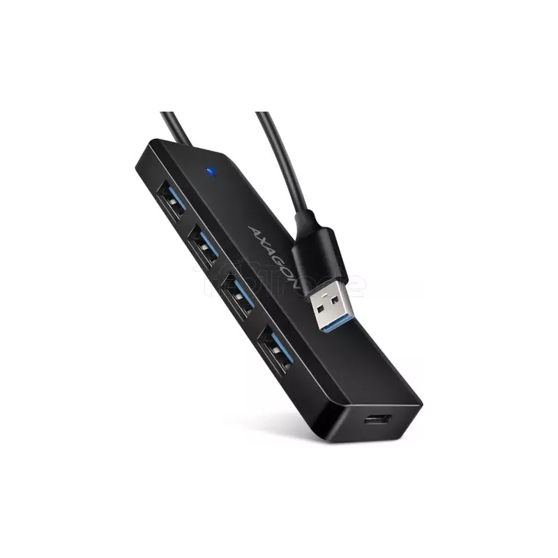 Hub USB 3.0AxagonHUE-C1A - 4 ports USB-A (Noir) | MonPC.Store
