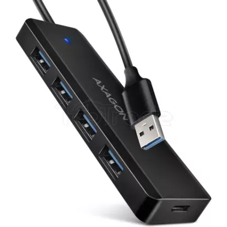 Hub USB 3.0AxagonHUE-C1A - 4 ports USB-A (Noir) | MonPC.Store