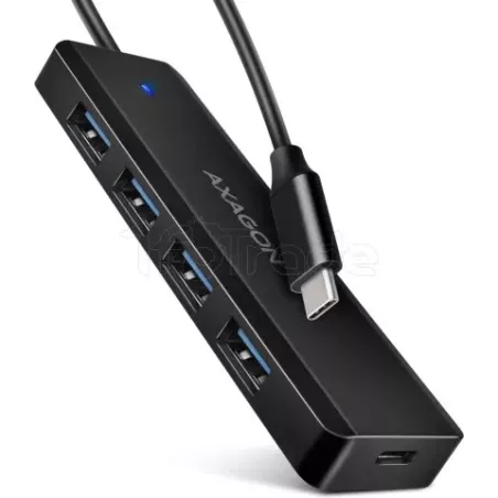 Hub USB-C 3.0AxagonHUE-C1C - 4 ports USB-A (Noir) | MonPC.Store