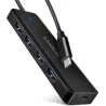 Hub USB-C 3.0AxagonHUE-C1C - 4 ports USB-A (Noir) | MonPC.Store
