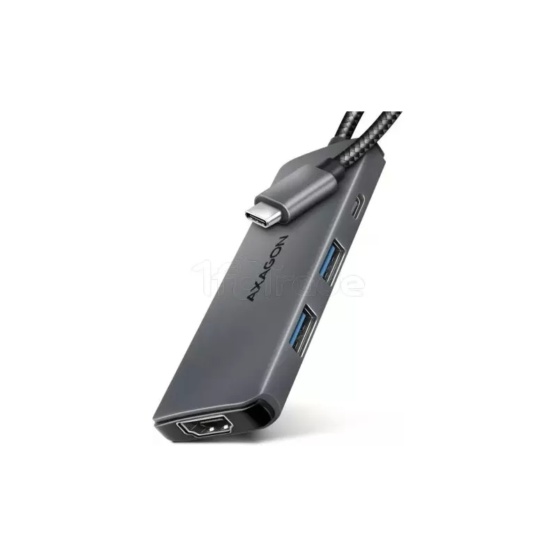 Hub USB-C 3.2AxagonHMC-5H8K - 4 ports USB-A/C + 1 port… | MonPC.Store