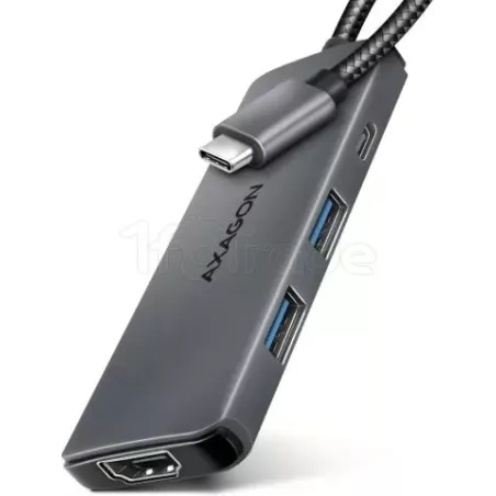 Hub USB-C 3.2AxagonHMC-5H8K - 4 ports USB-A/C + 1 port… | MonPC.Store