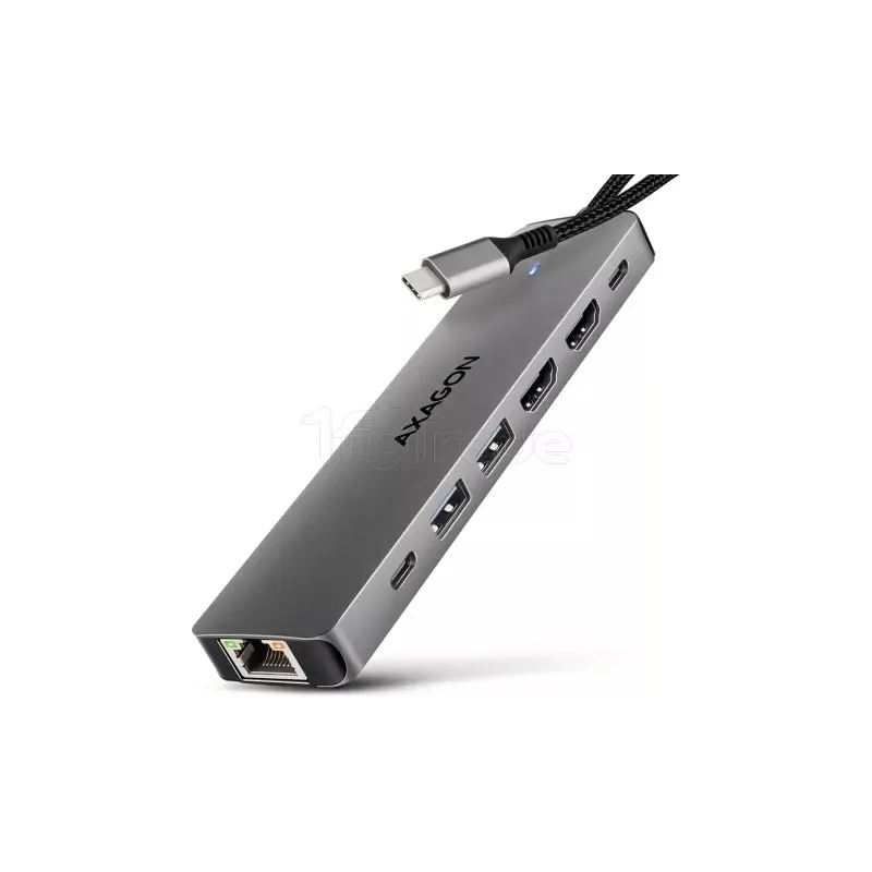 Station d'accueil portable USB-C 3.0AxagonHMC-7HX2(Gris) | MonPC.Store