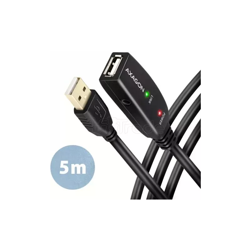 Rallonge USB 2.0 amplifiéeAxagonADR-205M/F 5m | MonPC.Store