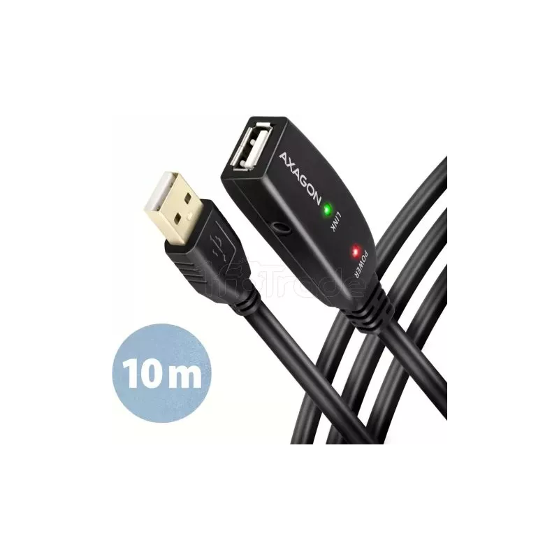 Rallonge USB 2.0 amplifiéeAxagonADR-210M/F 10m | MonPC.Store