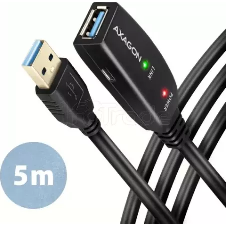 Rallonge USB 3.0 amplifiéeAxagonADR-305M/F 5m | MonPC.Store
