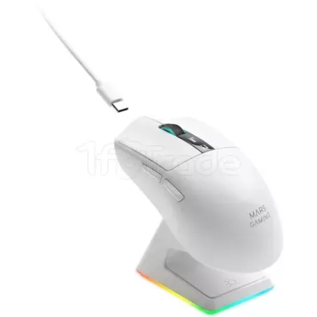 Souris sans fil GamerMars GamingMMW-Elite(Blanc) | MonPC.Store