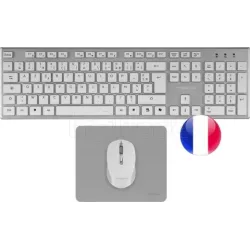Pack 3en1 (Clavier/Souris/Tapis)TacensZenith(Blanc/Gris) | MonPC.Store