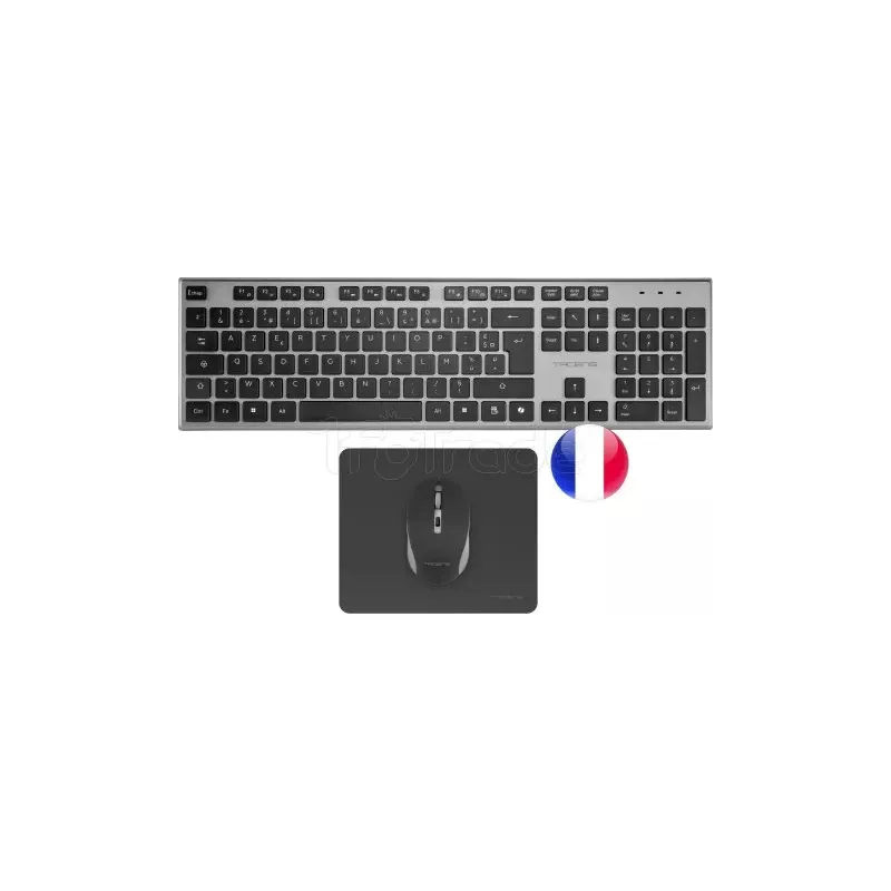 Pack 3en1 (Clavier/Souris/Tapis)TacensZenith(Noir/Argen… | MonPC.Store