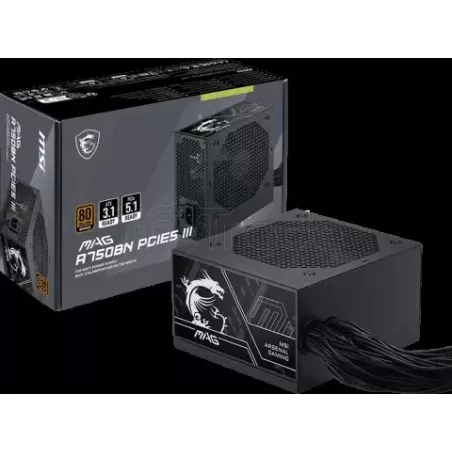 Alimentation ATXMSIMag A750BN PCie5 III - 750W (Noir) | MonPC.Store