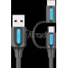 Câble Adaptateur 2en1 USB 2.0Ventionvers Micro-B +… | MonPC.Store