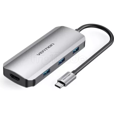 Adaptateur USB-CVentionvers 1xHDMI + 3x USB-A + 2x… | MonPC.Store