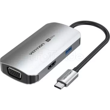 Adapatateur USB-CVentionvers 1x USB-C + 1x VGA + 1x… | MonPC.Store