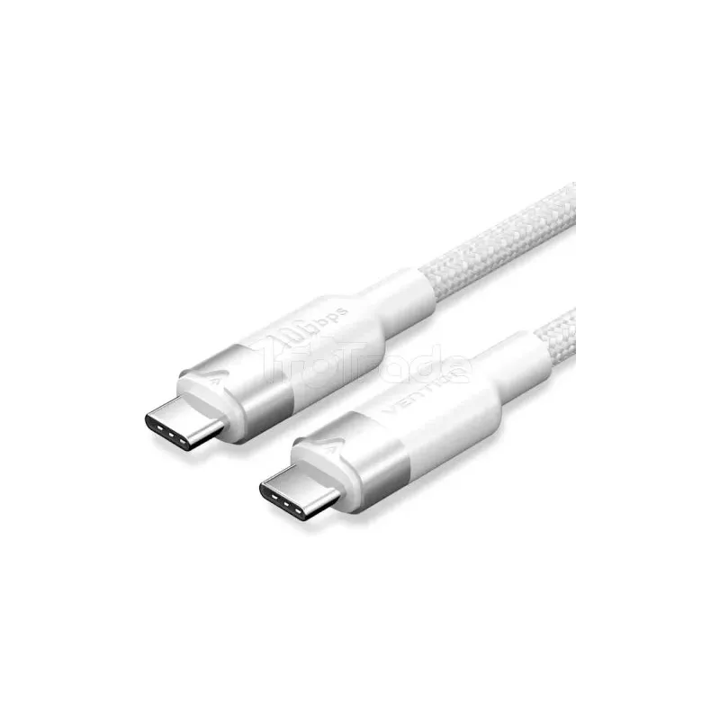 CableVentionUSB-C M/M 1m 100W (Blanc) | MonPC.Store