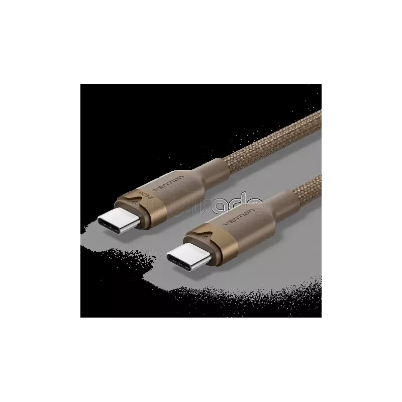 CableVentionUSB-C M/M 1m 240W (Marron) | MonPC.Store