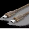 CableVentionUSB-C M/M 2m 240W (Marron) | MonPC.Store