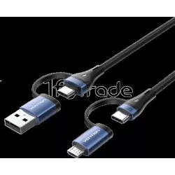 Cable Adaptateur 4en1Vention1x USB-C + 1x USB-A vers… | MonPC.Store