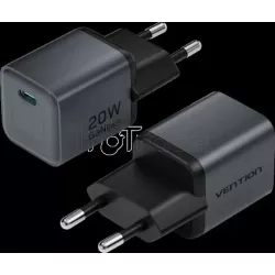Chargeur secteurVentionUSB-C 20W (Noir) | MonPC.Store