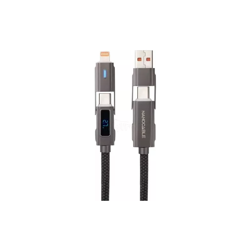 CableNanocableUSB-A/USB-C vers USB-C/Lightning M/M 1m… | MonPC.Store