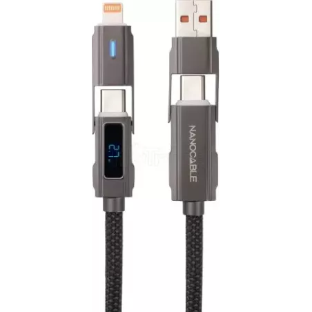 CableNanocableUSB-A/USB-C vers USB-C/Lightning M/M 1m… | MonPC.Store
