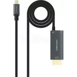 CableNanocableUSB-C vers HDMI mâle/USB-C femelle 1.8m… | MonPC.Store