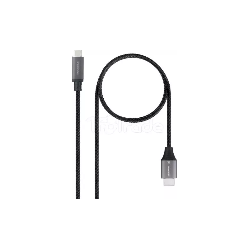 CableNanocableUSB-C vers HDMI M/M 1.8m (Noir) | MonPC.Store