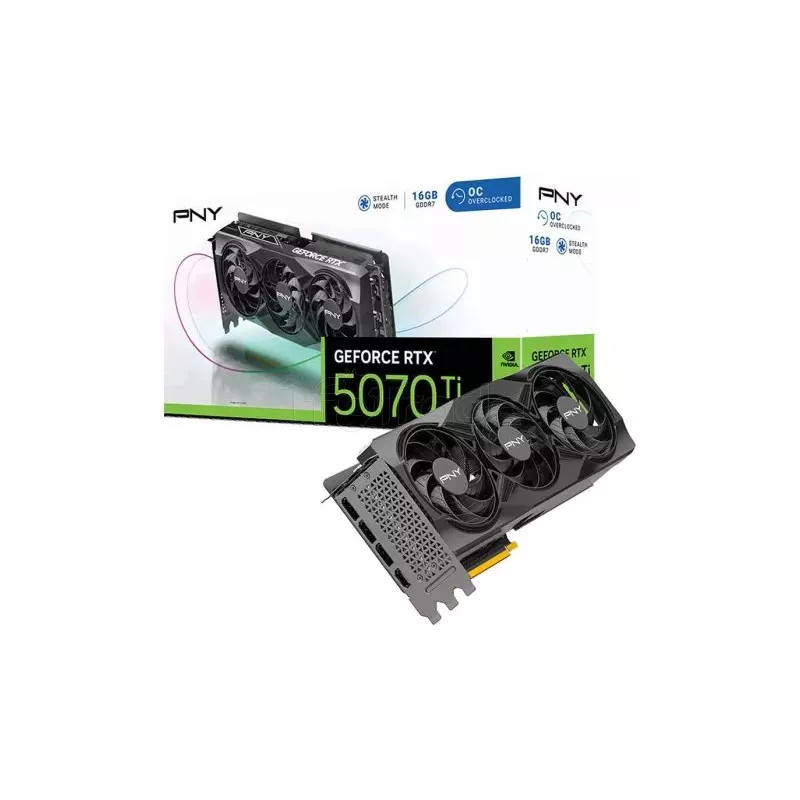 Carte GraphiquePNYGeForce RTX 5070 TiTriple Fan OC16Go | MonPC.Store