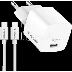 Mini chargeur secteurVerbatimGaN USB-C avec cable… | MonPC.Store