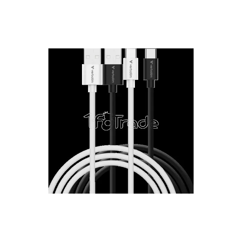 Lot de 2 cablesVerbatimEssentialsSync & ChargeUSB-A… | MonPC.Store
