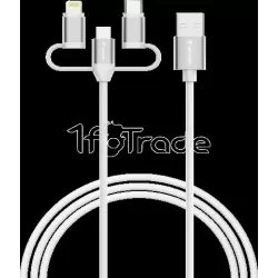 Cable AdaptateurVerbatimUSB-A vers micro-B + USB-C +… | MonPC.Store