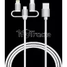 Cable AdaptateurVerbatimUSB-A vers micro-B + USB-C +… | MonPC.Store