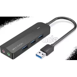 Hub USB 3.0Vention- 6 ports 3x USB-A + 2x Jack 3.5mm… | MonPC.Store