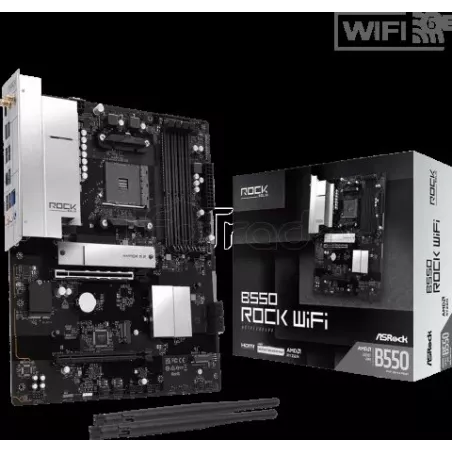 Carte MèreASRockB550 Rock WiFi(AM4) | MonPC.Store