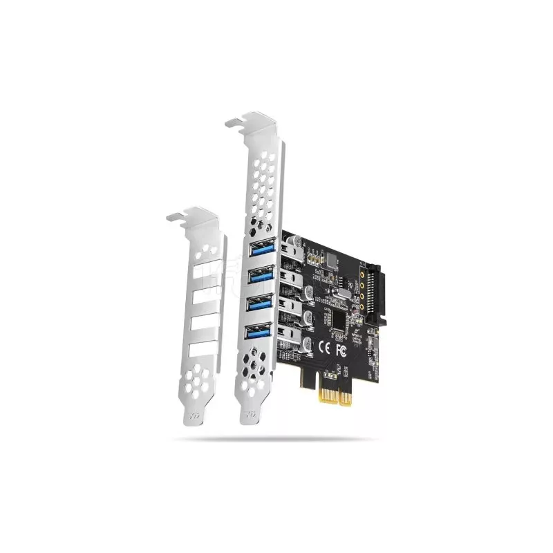 Carte Controleur PCIeAxagonPCEU-43RSUSB 3.0 - 4 ports | MonPC.Store