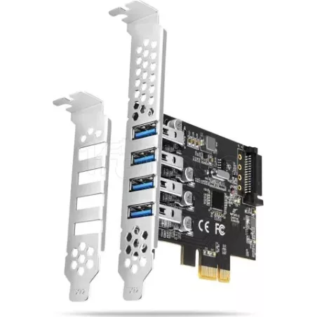 Carte Controleur PCIeAxagonPCEU-43RSUSB 3.0 - 4 ports | MonPC.Store