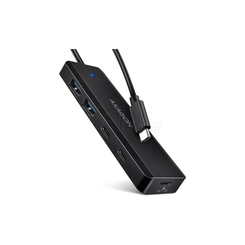 Hub USB-CAxagonHUE-C2C- 2x USB-A + 2x USB-C 0.19m (Noir) | MonPC.Store