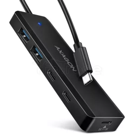 Hub USB-CAxagonHUE-C2C- 2x USB-A + 2x USB-C 0.19m (Noir) | MonPC.Store