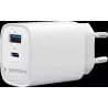 Chargeur secteurGembird1x USB-A + 1x USB-C 45W (Blanc) | MonPC.Store