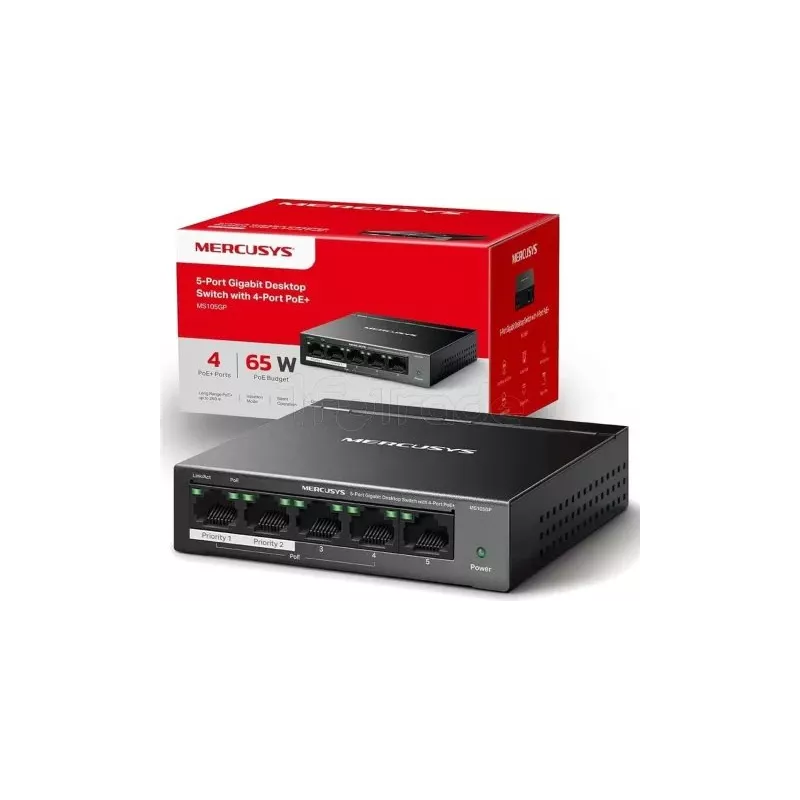 Switch réseau Ethernet Gigabit MercusysMS105GS-M2- 5… | MonPC.Store