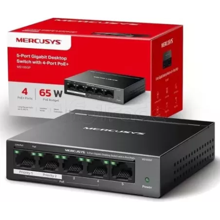Switch réseau Ethernet Gigabit MercusysMS105GS-M2- 5… | MonPC.Store