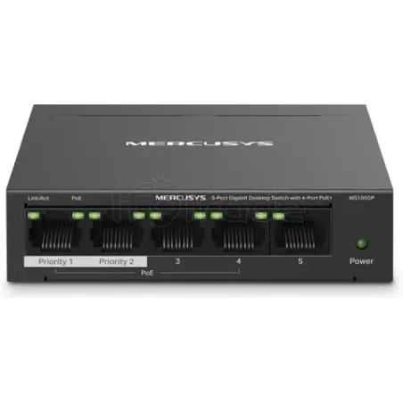 Switch réseau Ethernet Gigabit MercusysMS105GP- 5… | MonPC.Store