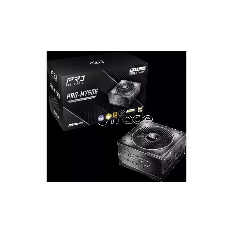 Alimentation ATXASRockPro-MG- 750W (Noir) | MonPC.Store
