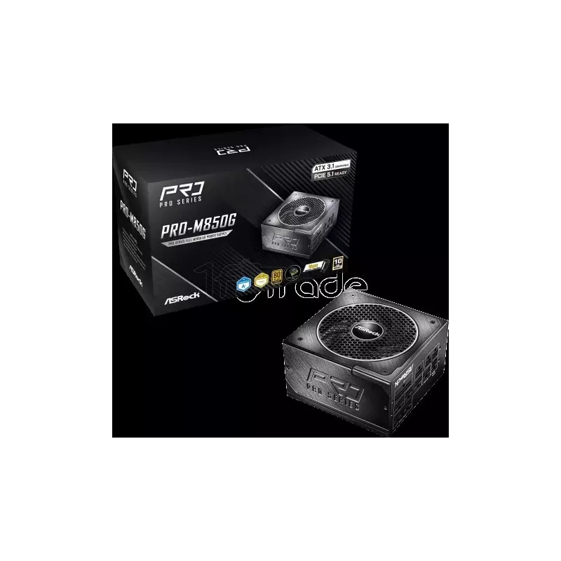 Alimentation ATXASRockPro-MG- 850W (Noir) | MonPC.Store