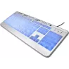 Clavier filaire Revoltec LightBoard XL 2 (Argent) | MonPC.Store