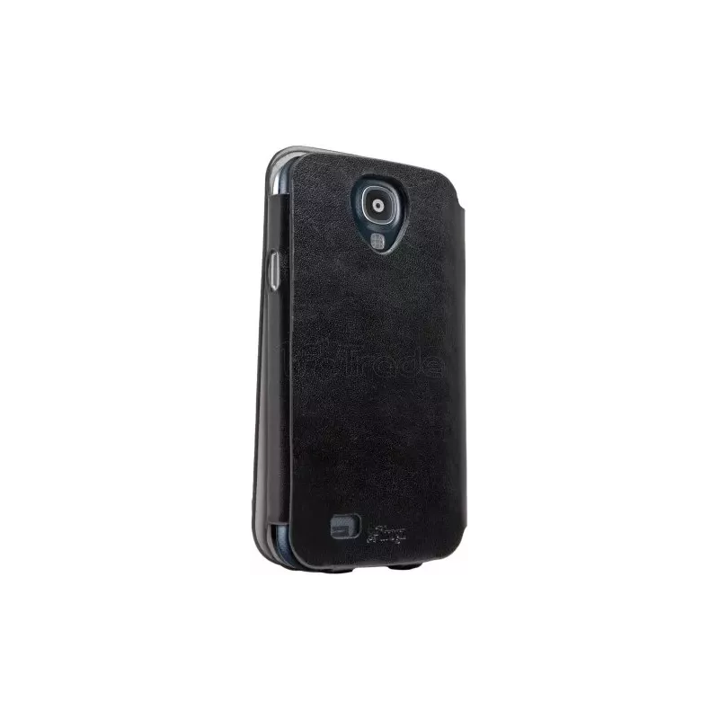 Etui avec rabat simili cuir pour Galaxy S4 - Black | MonPC.Store