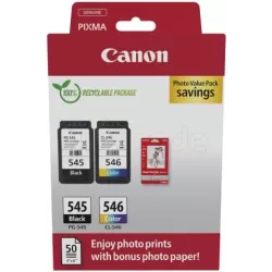 Pack 2 cartouches d'encreCanonPG-545/CL-546 + 50x… | MonPC.Store