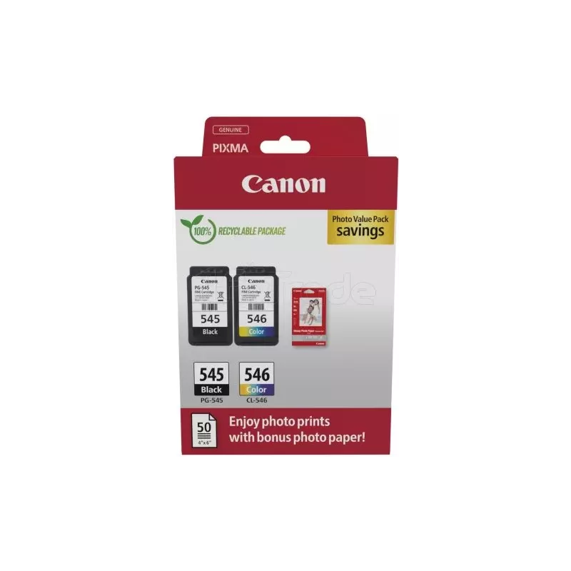 Pack 2 cartouches d'encreCanonPG-545/CL-546 + 50x… | MonPC.Store