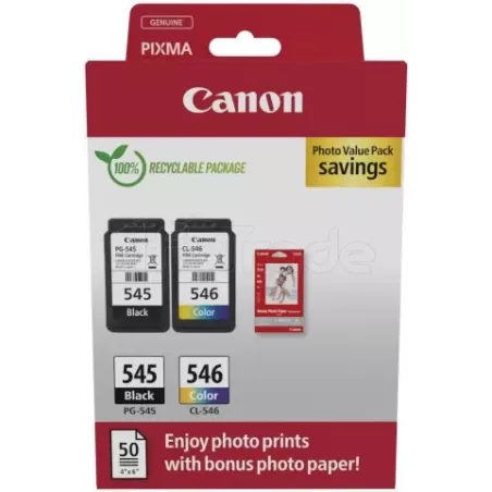 Pack 2 cartouches d'encreCanonPG-545/CL-546 + 50x… | MonPC.Store