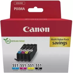Pack 4 cartouches d'encreCanonCLI-551 ( couleurs +… | MonPC.Store