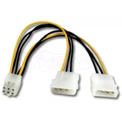 Adaptateur alimentation molex vers PCI-Express 6 pins | MonPC.Store